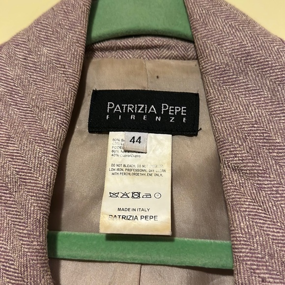 Silk Blazer Made in Italy size 44 Purple - Picture 3 of 7